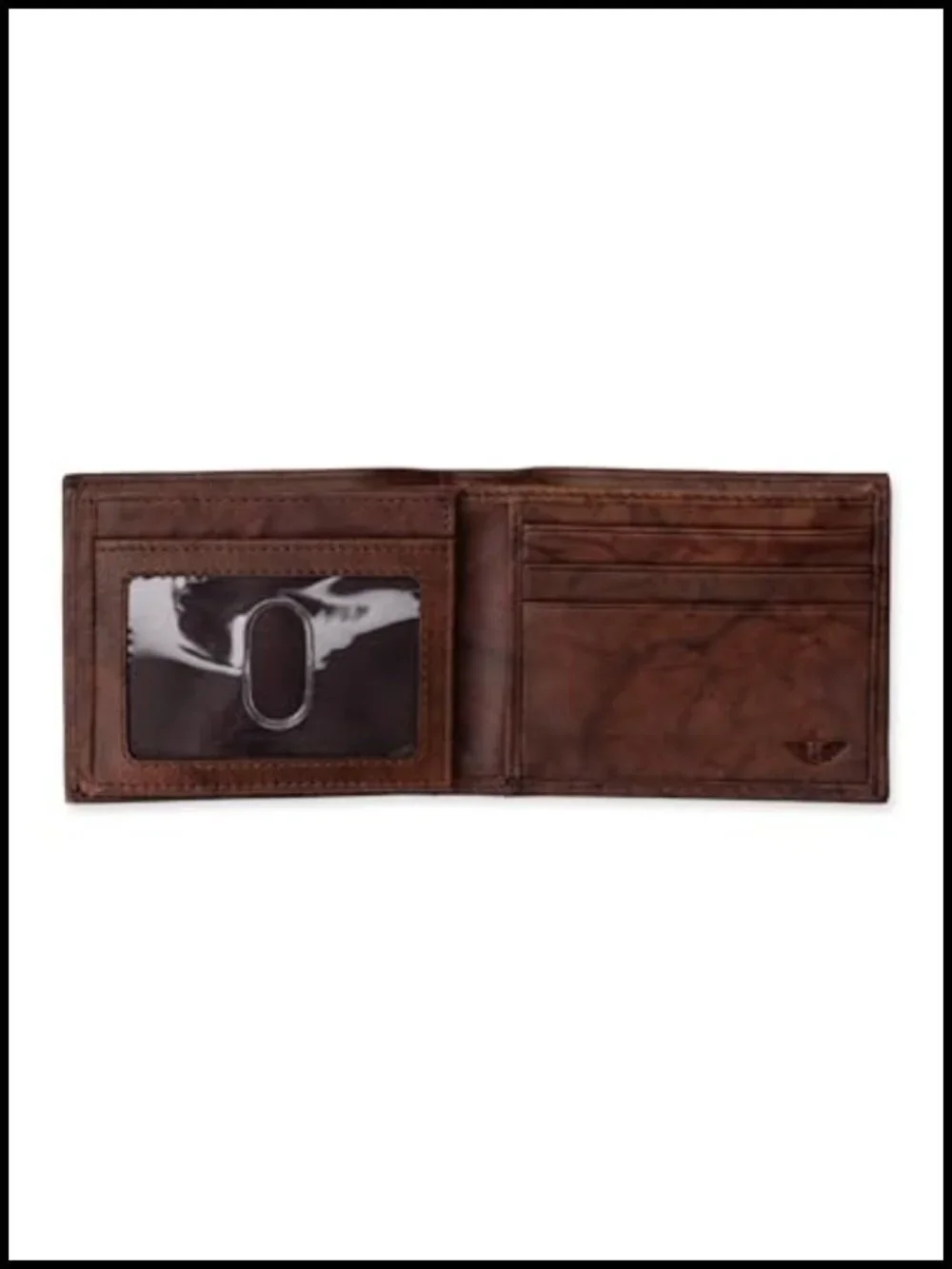 Bifold Leather Wallet with RFID Blocking - Slim Extra Capacity